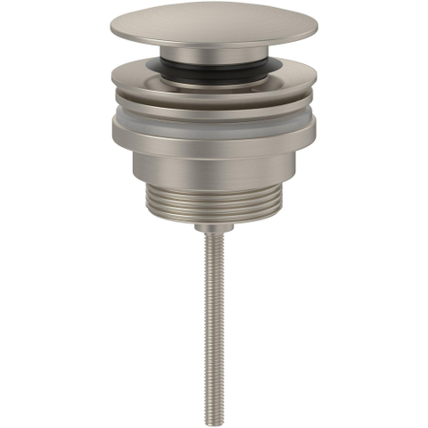 Villeroy & Boch Universal afvoerplug push to open Rond - Brushed Nickel (grijs) SW974767