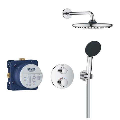 Grohe QuickFix Precision Thermostat Perfect Inbouw Douchesysteem - Vitalio Start 250 hoofddouche - chroom SW1120185