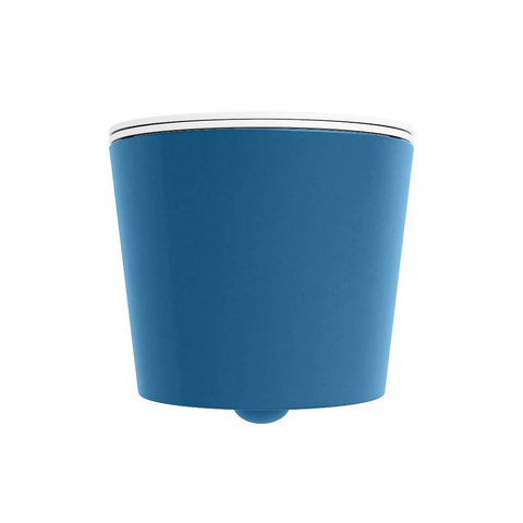 Mondiaz LAVIE hangtoilet – spoelrandloos – 36 x 53 cm – met softclose zitting – Jeans (blauw), zitting Talc (wit) SW1208758