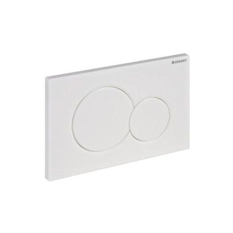 Geberit Sigma01 bedieningsplaat - 2-toets spoeling - ronde knoppen - Alpien wit TWEEDEKANS OUT4978