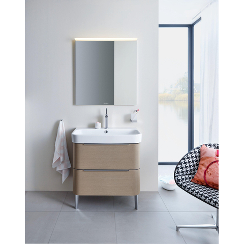 Duravit Happy D.2 Meubelwastafel - 80x50.5cm - met 1 kraangat - met overloop - wit SW54304
