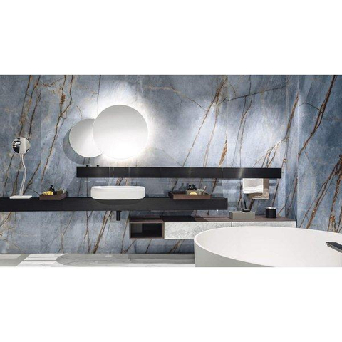 ÉCHANTILLON Ceralto Alabro Vein carreau de sol et de mur 60X120cm rectifié Azure Brillant SW912356