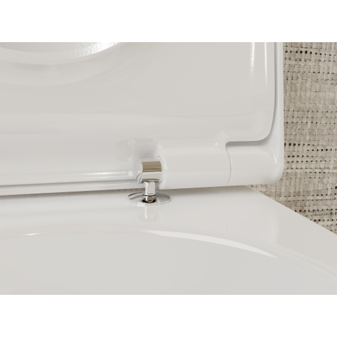 Hansgrohe EluPura S 540 Closetcombinatie - wand - rimless - toiletzitting - softclose - smartclean - quickrelease - glans wit SW962899