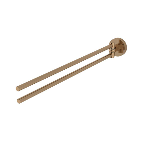 Haceka Kosmos Porte-serviettes - 46cm - double - pivotant - cuivre brossé SW955712