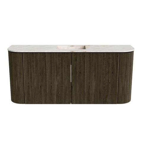 Mondiaz JOYA-DLUX 93.2cm toiletmeubel - ronding links en rechts kleur Shadow - Wastafel FAYE positie Midden Zonder kraangat kleur Frappe. SW1422779