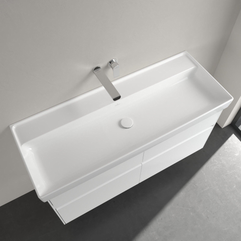 Villeroy & Boch Collaro meubelwastafel - 120x47cm - zonder overloop - zonder kraangaten - White Alpine (glans wit) SW358334