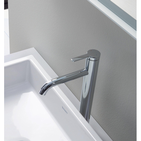 Duravit C.1 Wastafelmengkraan - met waste - l-size - hoogglans chroom SW420681