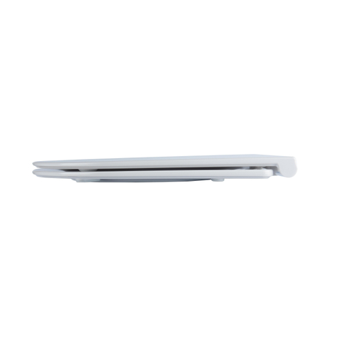 QeramiQ UniSeat toiletzitting - 37.2x43.4cm - d-vorm - softclose - quick release - glans wit SW955784