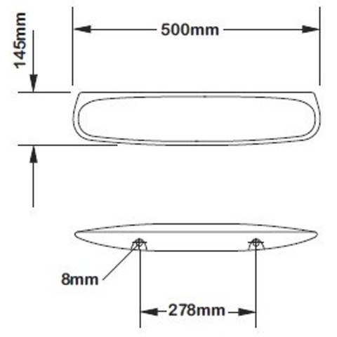 Plieger Spring Brussel tablette 50cm blanc 0260517