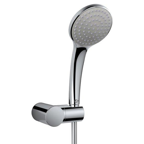 Ideal Standard Idealrain ensemble pour baignoire : flexible de douche 125cm douchette 100mm 1 jet et support de douchette réglable chrome 0180722