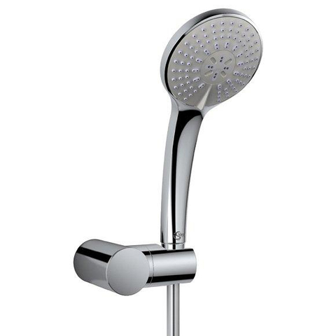 Ideal Standard Idealrain badset - 10cm - 3 standen - met wandhouder - slang 125cm - chroom 0180723