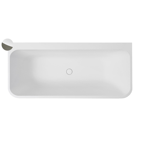 Xenz guido baignoire en solid surface 160x71x62 bicolore blanc gris SW647866