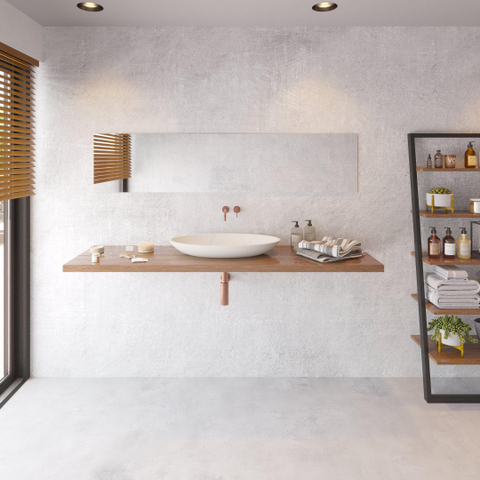 Ideavit Solidjazz opbouw wastafel 70x40x9cm ovaal 0 kraangaten 1 wasbak Solid surface wit SW85900