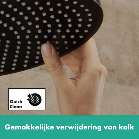 Hansgrohe Vernis Blend douche de tête - 20cm - rond - 1 jet - noir mat SW651583
