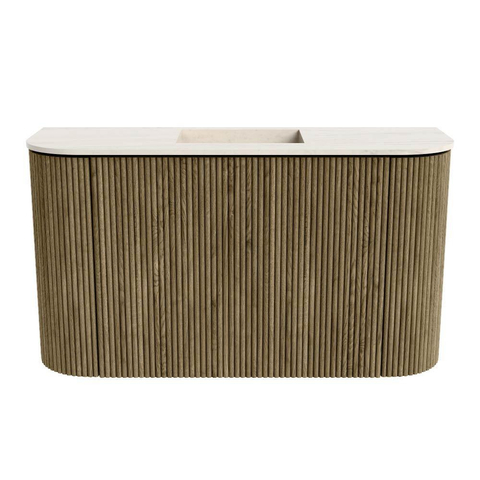 Mondiaz JOYA-DLUX Meuble de salle de bains 73.2cm - arrondi gauche et droite couleur Dusk - Vasque FAYE position Milieu Sans trou de robinet couleur Meli SW1425866