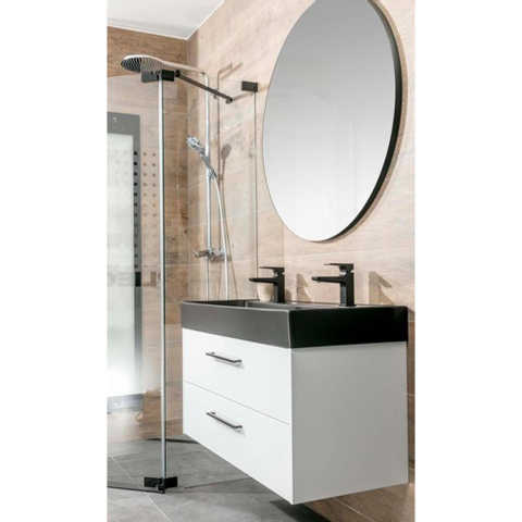 Plieger Nero Round spiegel – rond Ø80 cm – Zwart SW225422