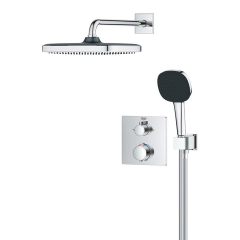 Grohe QuickFix Precision Thermostat Perfect Inbouw Douchesysteem - Vitalio Comfort 250 hoofddouche - chroom SW1120187