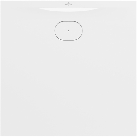 Villeroy & Boch Ecora douchebak - 90x90x3.5cm - afvoer korte zijde - white alpine (wit) SW1558984