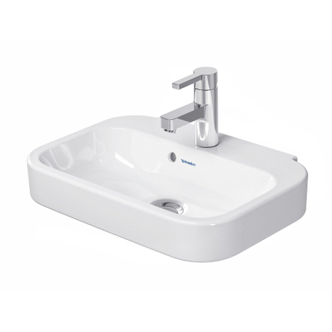 Duravit Happy D.2 Fontein - 50x36cm - 1 kraangat - met overloop - wit SW54272