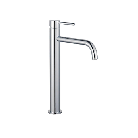 Fortifura Calvi Slim Wastafelkraan - 32cm - verhoogd - opbouw - hoogglans chroom SW377813