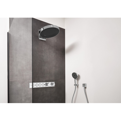 Hansgrohe RainFinity PowderRain - hoofddouche 360 - 3jet - met douchearm 10-30° verticaal kantelbaar - diameter 36cm - hoogglans chroom SW297602