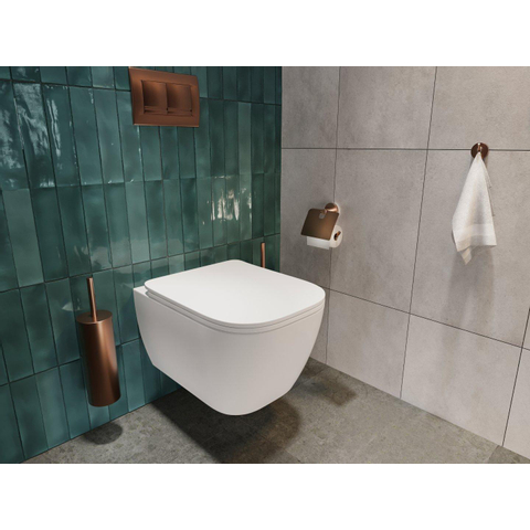 Haceka Kosmos Crochet de serviette simple - cuivre brossé SW955718