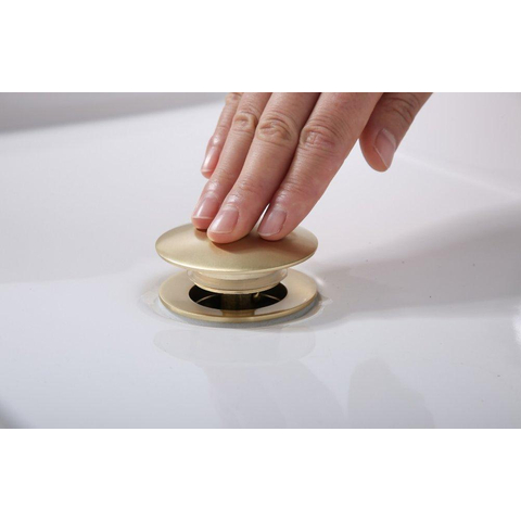 Fortifura Calvi Afvoerplug - klikwaste - PVD - geborsteld messing (goud) SW767407