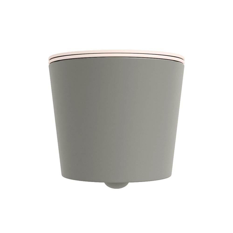 Mondiaz LAVIE hangtoilet – spoelrandloos – 36 x 53 cm – met softclose zitting – Smoke (lichtbruin), zitting Rosee (roze) SW1208692