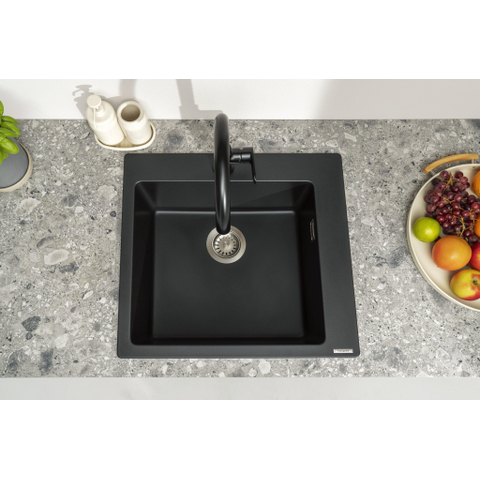 Hansgrohe Vernis blend m35 1 greeps keukenmengkraan - 210 - 1jet - draaibare uitloop - mat zwart SW651654