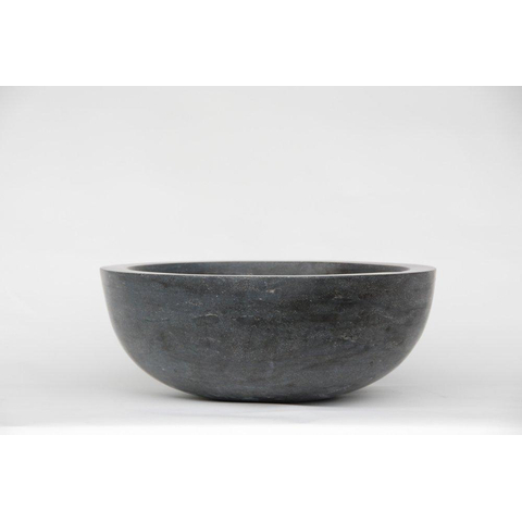 Forzalaqua Roma Vasque 40x40x15cm Ronde Pierre naturelle Pierre bleue adoucie FO100001
