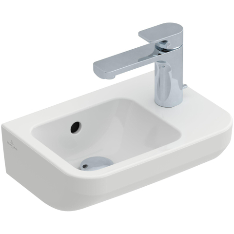 Villeroy & Boch Architectura Lave main avec trou pour robinetterie droite 36x26cm avec trop plein blanc SW68793