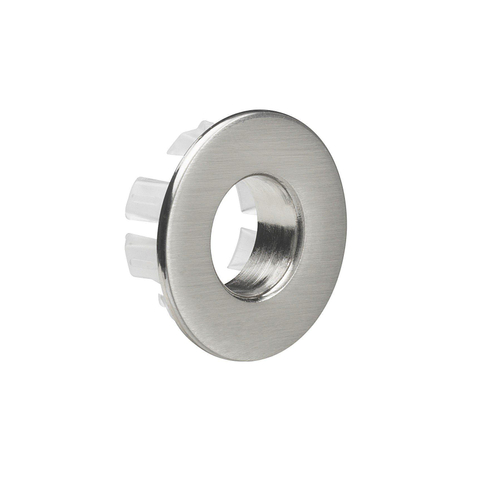 Crosswater MPRO bague de trop-plein 3cm ronde inox brossé SW648384