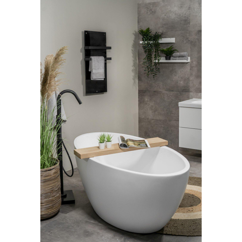 Eurom sani 600 comfort chauffage salle de bain 115x46.5cm wifi 600watt verre noir SW656482