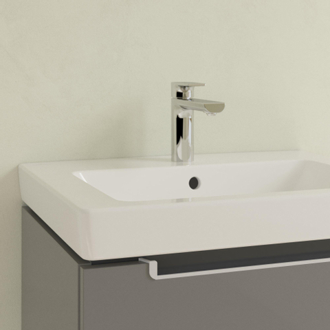 Villeroy & Boch Subway 2.0 meubelwastafel - 60x47cm - 1 kraangat - met overloop CeramicPlus - White Alpine (glans wit) 1024107
