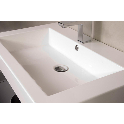 BRAUER Adore Florence meuble de salle de bains 80cm blanc brillant sans miroir SW17781