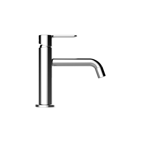 Nemo Spring Lana wastafelmengkraan - eengreeps - met vaste bek - automatische lediging - chroom SW287644