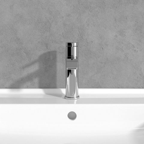 Villeroy & Boch Dawn 1 greeps wastafelkraan - zonder pop up afvoergarnituur - hoogglans chroom SW974117