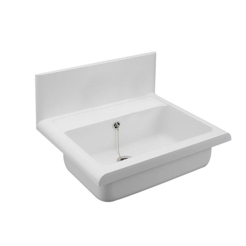 ABU évier de décharge en plastique 54x45x36cm blanc 0970000