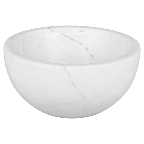 Differnz Boomer Vasque - 20x20x10cm - marbre - rond - blanc SW705347