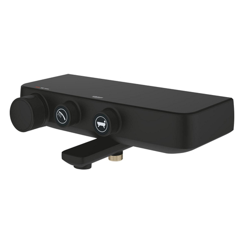 Grohe Grohtherm SmartControl Badmengkraan - thermostatisch - met omstel - phanthom black SW1077419