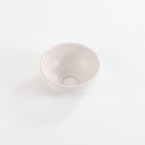 QeramiQ Dely Vasque - 20x20x9cm - ronde - ceramique - lin SW1471416