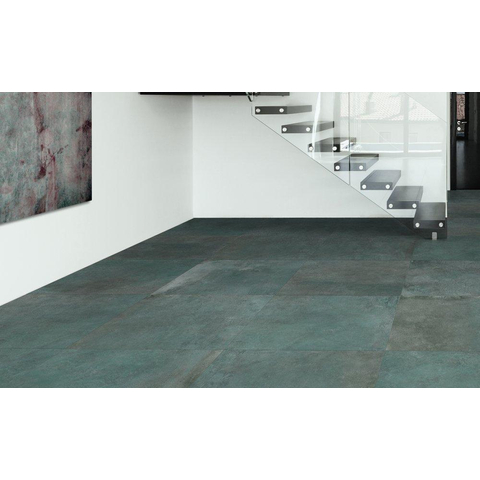 Terravito Dalora carreau mural et de sol - 60x60cm - 9mm - carré - rectifié - effet béton - Emerald mat SW492776