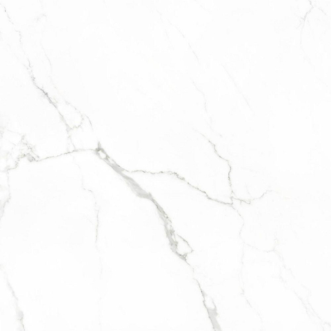 ÉCHANTILLON Terravito Alpuro carreau mural et de sol - 75x75cm - 10.2mm - Carré - rectifié - Imitation marbre - Blanc/noir mat SW736356