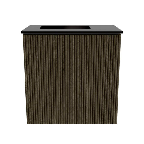 Mondiaz JOYA 40cm meuble de toilette - couleur Shadow - Vasque FAYE position Gauche 1 trou de robinet couleur Urban. SW1421490