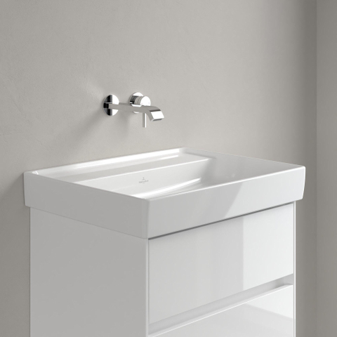 Villeroy & Boch Collaro wastafel - 60x47cm - zonder overloop - zonder kraangat - White Alpine (glans wit) SW358315