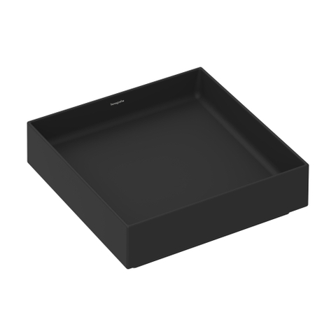 Hansgrohe Xuniva opzetwaskom - 40x40x12cm - vierkant - mat zwart SW1413601