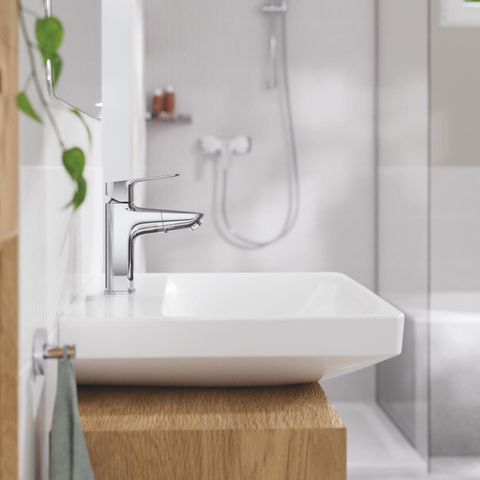 GROHE Cubeo wastafelkraan - m-size - uittrekbare uitloop - gladde body SW1477645