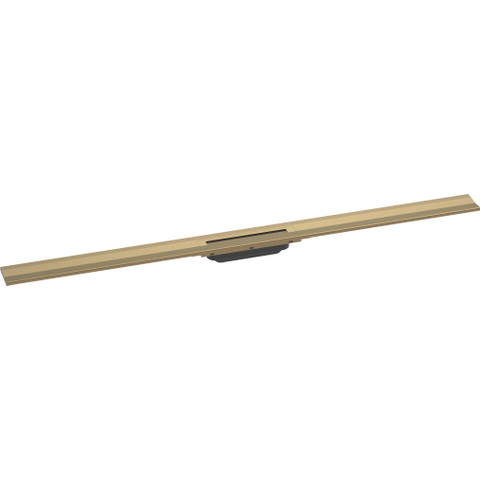 Hansgrohe RainDrain Flex Caniveau de douche - 120cm - raccourcissable - montage mural - brushed bronze SW1590370