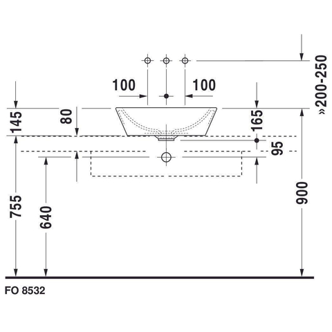 Duravit Philippe Starck Starck - 1 opzetkom - 53cm - met overloop - glans wit 0308285