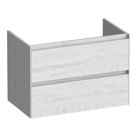 BRAUER Inspire meuble sous-lavabo 80 2 tiroirs softclose - sans poignées - 1 découpe pour siphon - Forest Seashell SW1200711